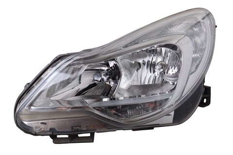Světlomet přední halogen chrom levý 2011- H7+H1 (AS5/PL)