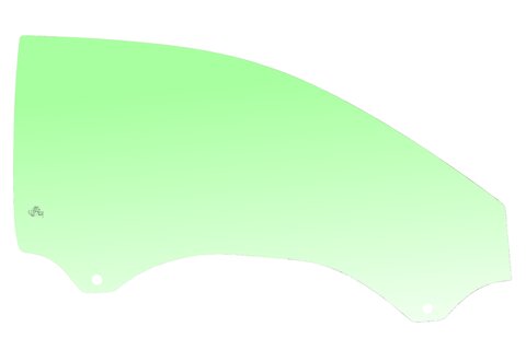Sklo dveří přední pravé zelené 3dv 8P3845202