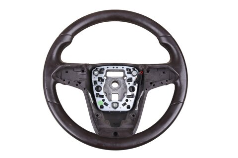 Volant kožený 3ramenný hnědý 13306886