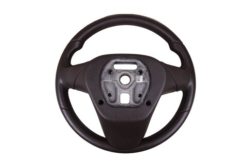 Volant kožený 3ramenný hnědý 13306886