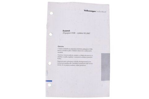 Návod k obsluze - Připojení USB VW Passat (B6) CZ 281.552.USB.15