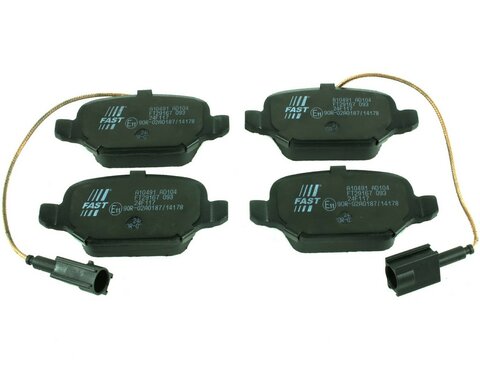 Brzdové destičky zadní se 2 senzory