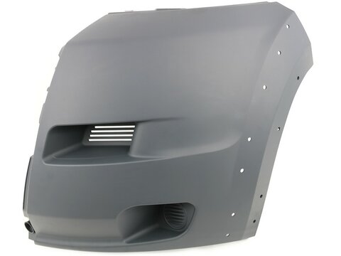 Roh předního nárazníku šedý levý heavy