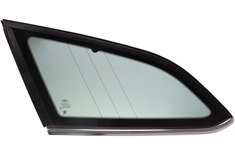 Sklo boční kufr levé zelené+chrom combi BM51-N297B01-JF