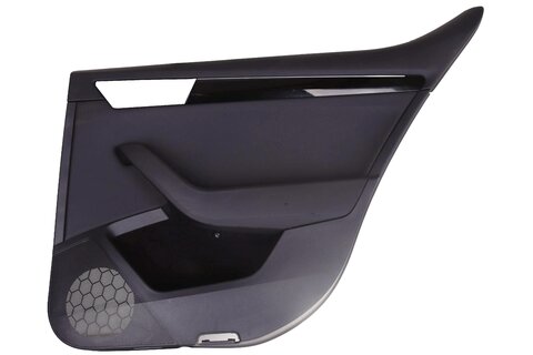 Panel dveří zadní pravý kůže s ozdobnou ambientní lištou (černá piano) sedan 3V5867212A 3V0867068FN77