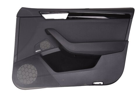 Panel dveří přední pravý kůže s ozdobnou ambientní lištou (černá piano) 3V0867012A 3V0867062FN77