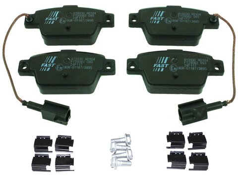 Brzdové destičky zadní 2 senzory