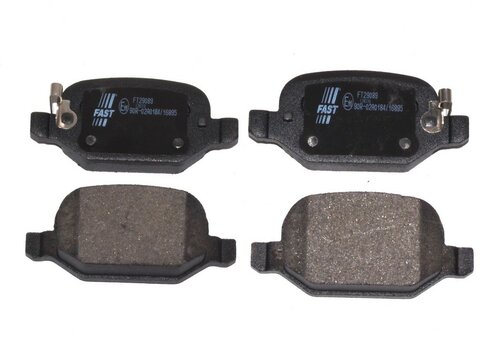 Brzdové destičky zadní bez senzoru