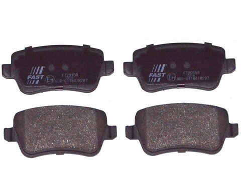 Brzdové destičky zadní bez senzoru