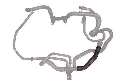 Hadice vody od spodního kolena chladiče k plastové spojce