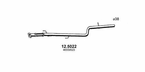 Díl výfuku střední