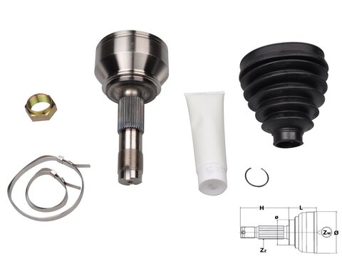 Homokinetický kloub hnací hřídele