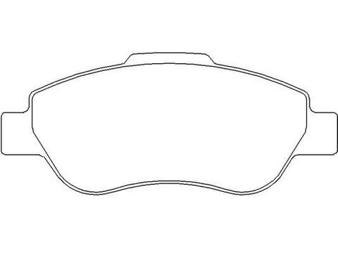 Brzdové destičky zadní