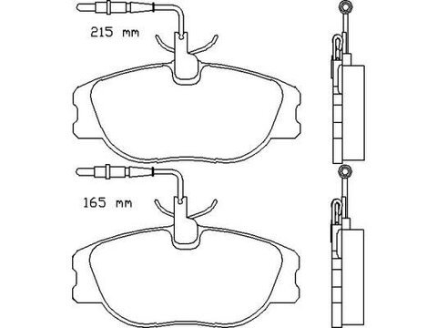 Brzdové destičky přední