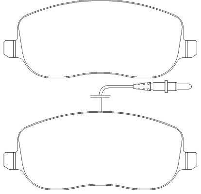 Brzdové destičky přední