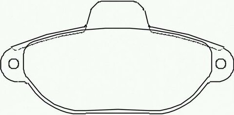 Brzdové destičky přední