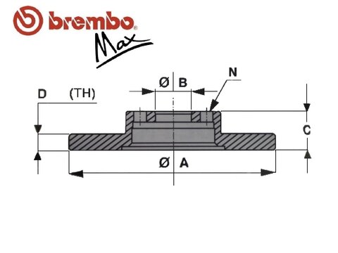 Brzdový kotouč zadní
