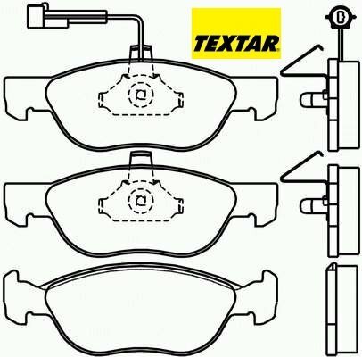 Brzdové destičky přední