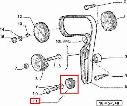 Řemenice klikové hřídele (originál)