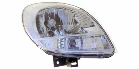 Světlo přední H4 s bílým blikačem pravé P