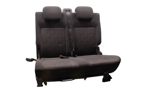 Sedačka zadní dvojsedák komplet šedo-černá (SEDTS-658/E)