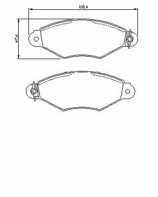 Brzdové destičky přední