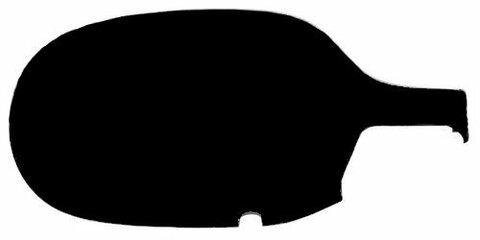 Pravý kryt zrcátka černý