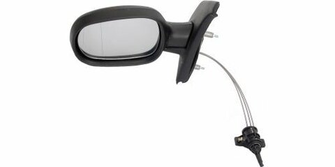 Levé zpětné zrcátko mechanicky ovládané lanky