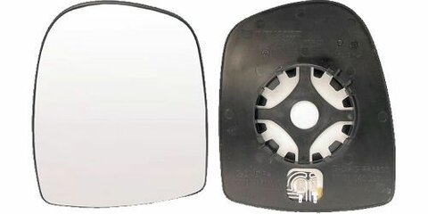 Sklo zrcátka s plast. držákem levý L