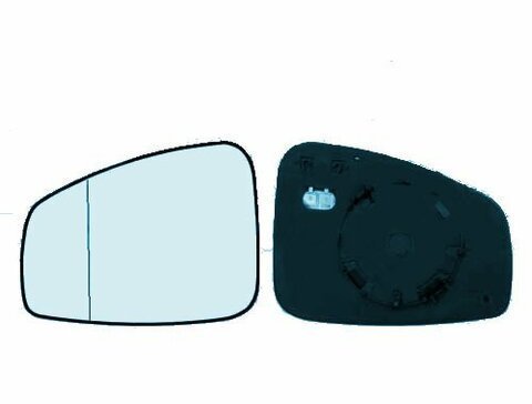 Sklo zpětného zrcátka s plastovým držákem vyhřívané asférické L