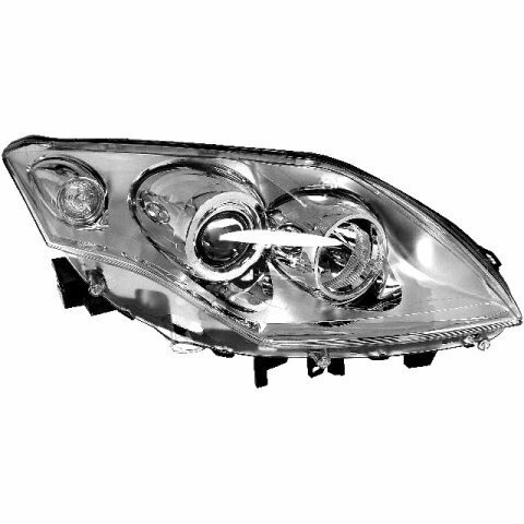 Přední světlo H7 H7 (el. ovládané) chromové pozadí P