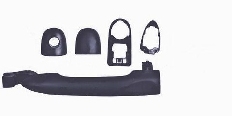 Vnější klika přední i zadní dveří černá L=P