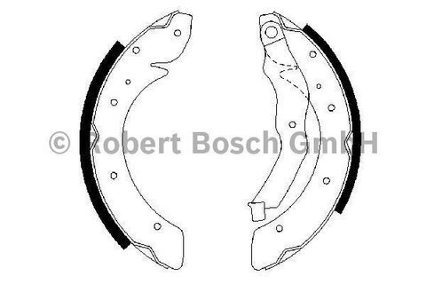 Brzdové čelisti (sada)