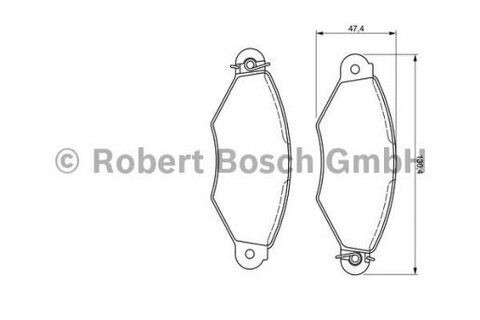 Brzdové destičky přední
