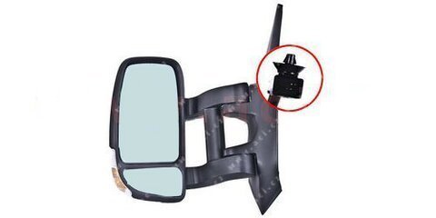 Zpětné zrcátko el. ovládané vyhřívané s blikačem (dlouhé rameno) L