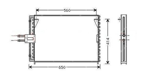 Chladič klimatizace - kondenzátor