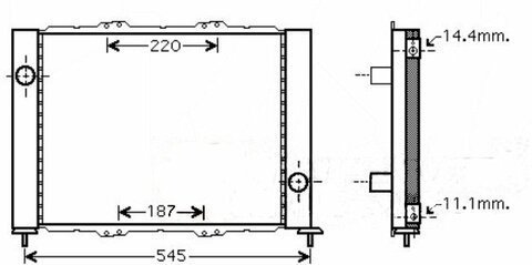 Chladič motoru a chladič klimatizace 1.5DCi