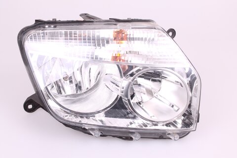 Přední světlo H7 H1 (ovládané lankem), chromový rámeček (verze 4x2) pravé P