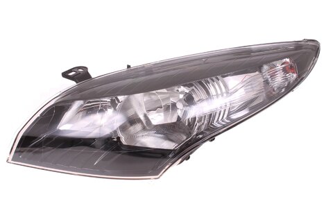 Levé přední světlo H1   H7 černé pozadí  el. ovládané   motorek