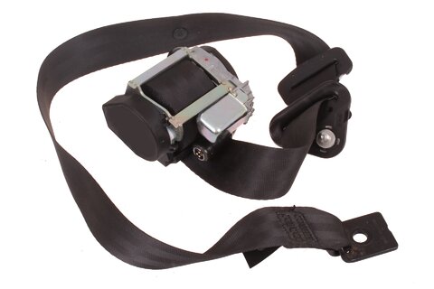 Levý zadní navíječ pásu s pyropatronou