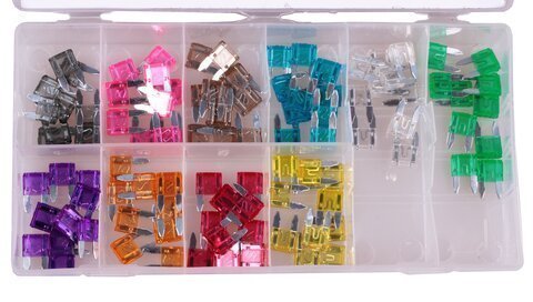 Mini nožové pojistky - sada 100 ks