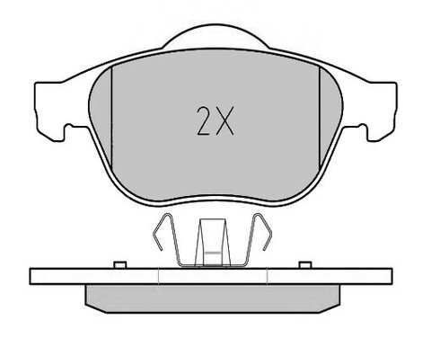 Sada brzdových destiček kotoučová brzda MEYLE
