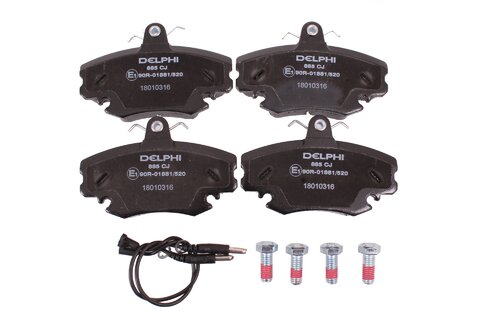 Sada předních brzdových destiček kotoučová brzda DELPHI