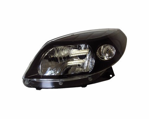 Světlo přední H4 černé levé L (Stepway)