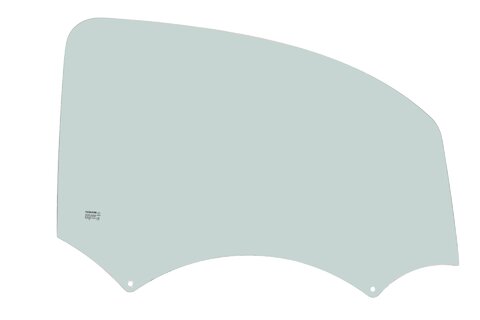 Pravé sklo předních dveří stahovací