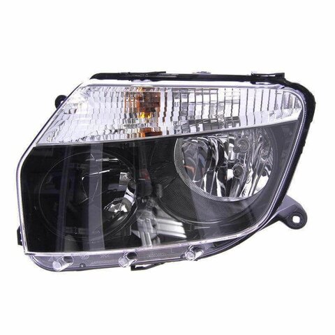 Přední světlo H7 H1 (ovládané lankem), černý rámeček (verze 4x4) levé L