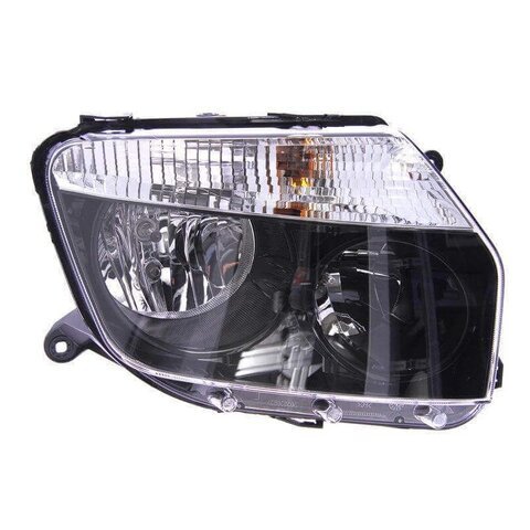 Přední světlo H7 H1 (ovládané lankem), černý rámeček (verze 4x4) pravé P