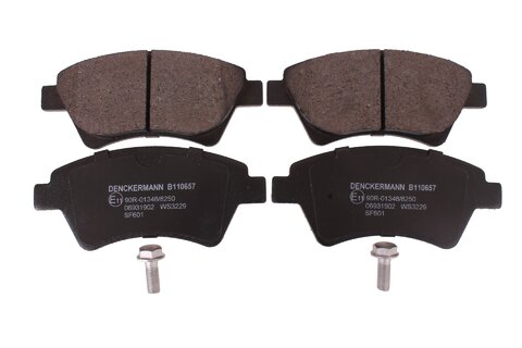 Sada předních brzdových destiček kotoučová brzda DENCKERMANN