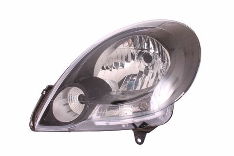 Levé přední světlo H4 černé