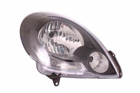 Pravé přední světlo H4 černé